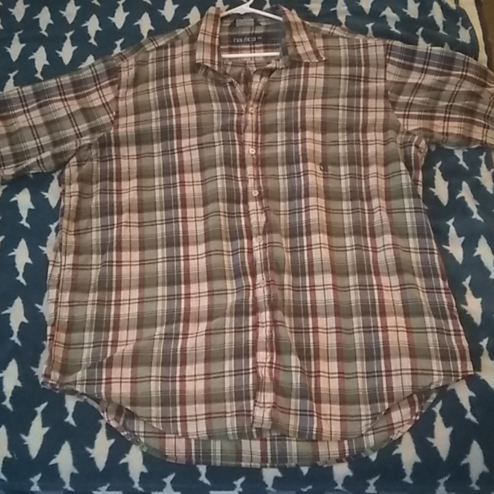Nautica vintage collared T-shirt XXL